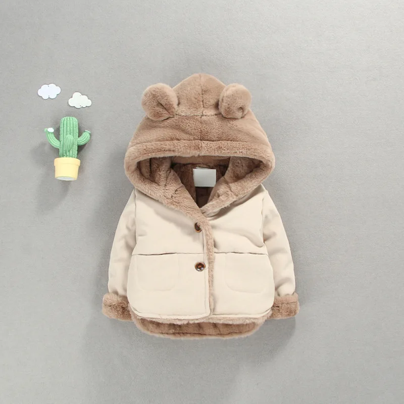 

2018 Limited Direct Selling Boy Lovely Simple 0-4 Years Old Girl With Velvet Han Edition In The Fall And Winter Coat