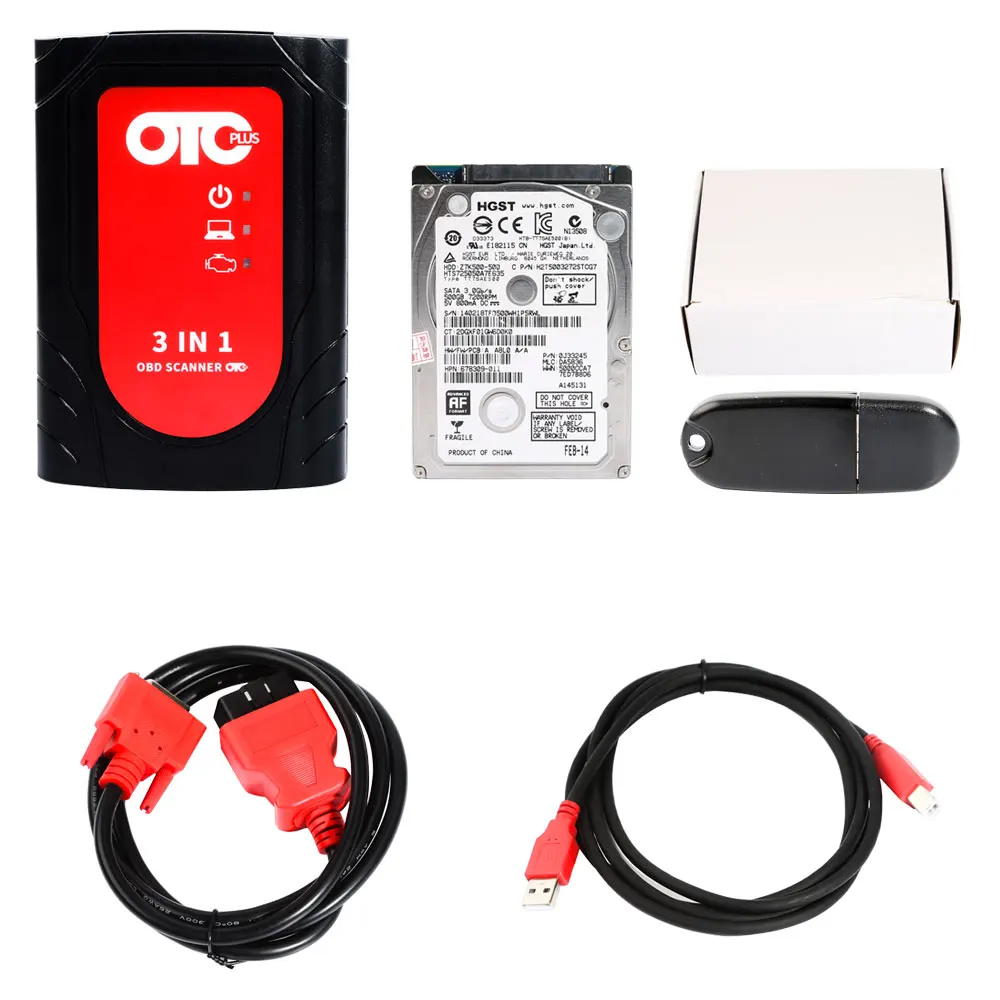 Профессиональный OBD OTC Plus 3 в 1 для nissan consult для toyota интеллектуальный тестер для volvo vida dice OBD сканер GTS с HDD