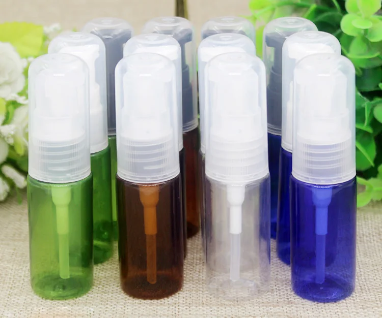 

50pcs/100pcs 15ml Multicolor Plastic Pump Bottle. Shanpoo Lotion Cream Cosmetic Emulsion Small Sample Empty Packing Bottles