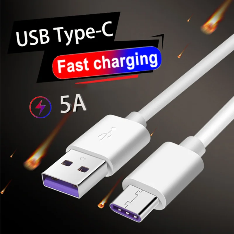 Sovawin 5A USB кабель type C Supercharge для huawei P20 P20Pro USB кабель Быстрая зарядка 1 м 2 м для samsung S9 S9 Note8 для MEIZU