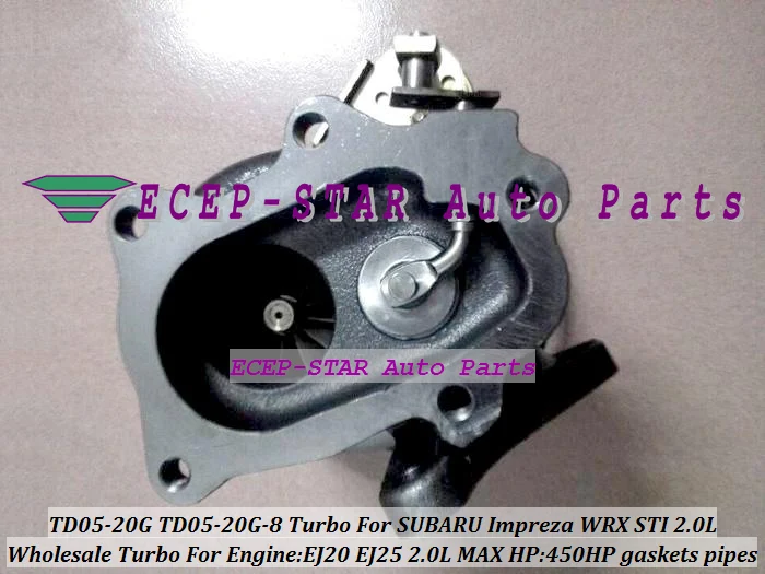 TD05 20G 8 Турбокомпрессор для SUBARU Impreza WRX STI EJ20 EJ25 2.0L MAX HP 450HP с прокладками и