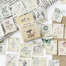 Forest Post Stamp Decorative Stickers Adhesive Stickers DIY Decoration Diary Stationery Journal Stickers Planner 2019 46pcs 1pack stationery stickers forest fruit animals diary planner decorative mobile stickers scrapbooking diy craft stickers