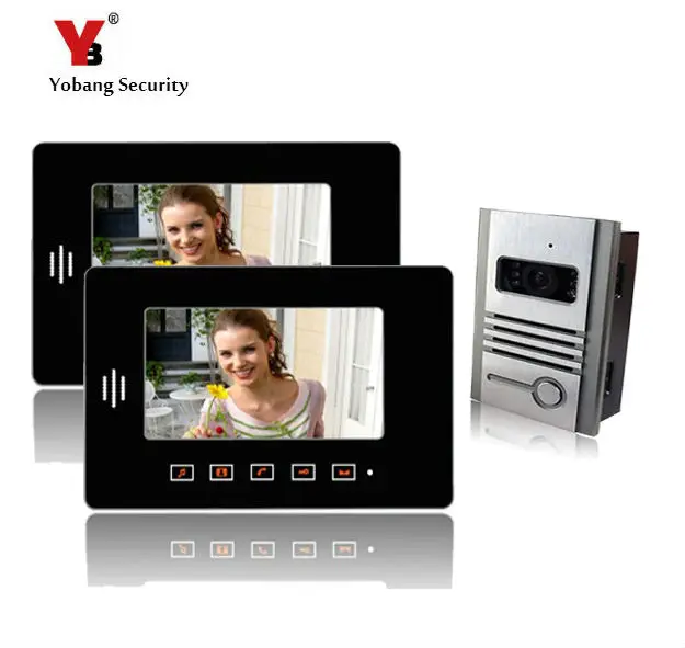 

Yobang Security freeship 7 inch Video Intercom video Doorbell Answering System for Apartment Office Door Access Control System