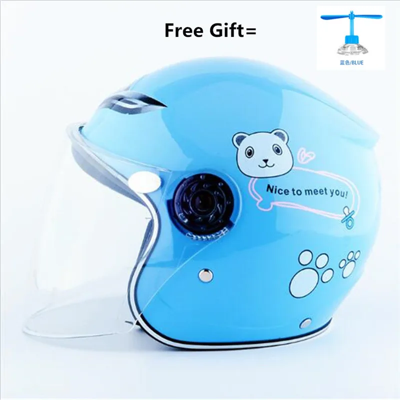 

2019 New motorcycle children helmet motorcycle half face helmet with cartoon pattern age:2-9 size:49-53cm 11 kinds of color