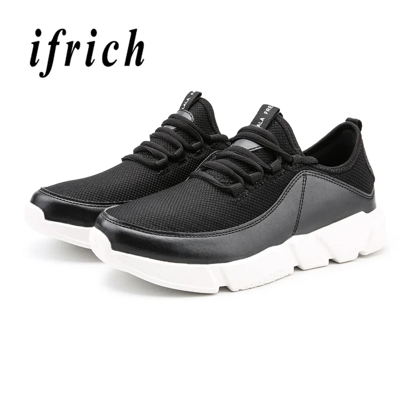 

Man Mesh Running Shoes Spring Autumn Tracking Shoes White Black Mens Walking Sneakers Breathable Athletic Shoes For Male