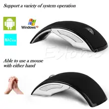 Ультратонкая 2,4 ГГц Складная Беспроводная оптическая мышь, мышь, USB приемник для планшета, ПК, ноутбука, компьютера, 6 цветов