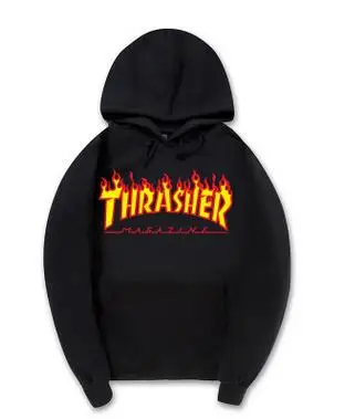 2017 High Quality Mens Thrasher Sweatshirt Hoodies trasher Skateboards Hoodie Male 100 Cotton Sweat Thrasher Sweatshirt