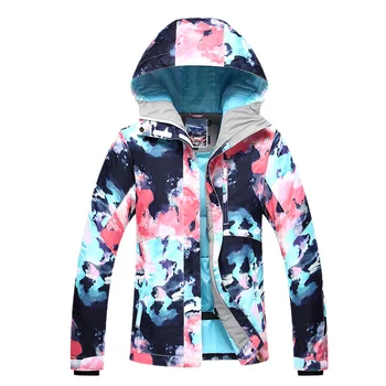 

GSOU SNOW Ski Jacket Women Skiing Suit Winter Waterproof Cheap Ski Suit Outdoor Camping Female Coat 2017 Snowboard Clothing Camo