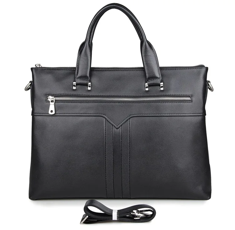 

100% Genuine Leather Men's Briefcase Fashion Laptop Bag Hand Business Bag 7330A