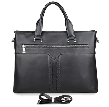 

100% Genuine Leather Men's Briefcase Fashion Laptop Bag Hand Business Bag 7330A
