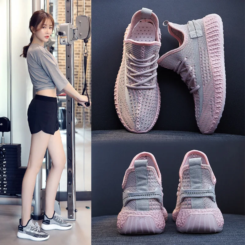 

Coconut shoes 2019 summer new starry sports ladies shoes fashion wild breathable hollow fitness shoes women