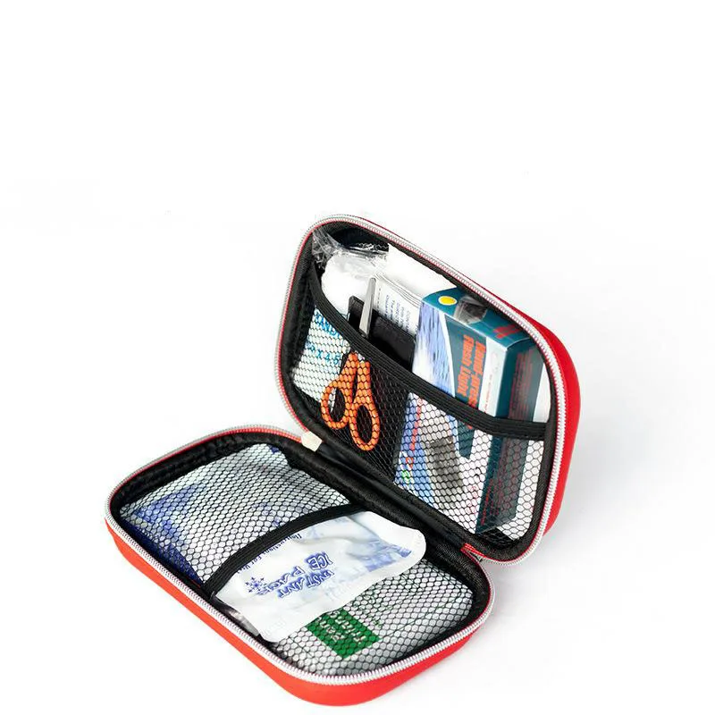 44 unids/lote primeros auxilios de emergencia de Kit impermeable al aire libre de EVA para la familia Camping viaje tratamiento médico de emergencia YJJB001