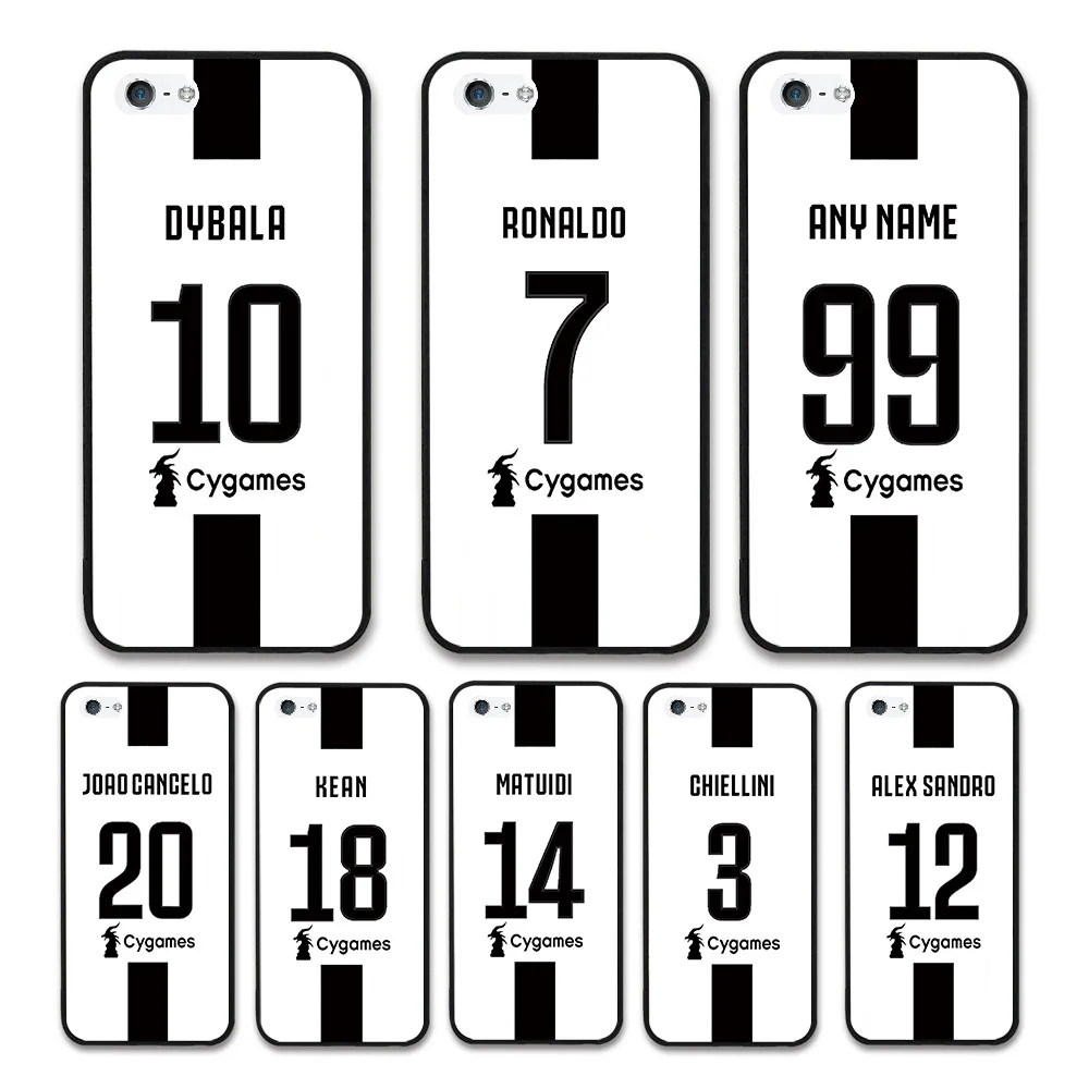 

European Football RONALDO DYBALA KEAN juven FC Jersey style Custom Names and Numbers case for Apple iPhone 5 Phones cases
