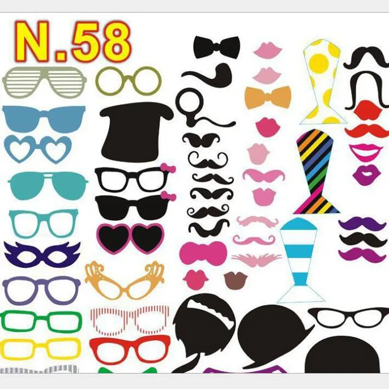 Реквизит для свадебной фотосъемки усы губы на палочке сувениры Рождество день