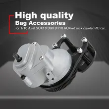 1/10 RC автомобиль грузовик Полный металлический Собранный коробка передач Tranny с прямой передачей для Радиоуправляемая модель axial SCX10 D90 автомобильные аксессуары