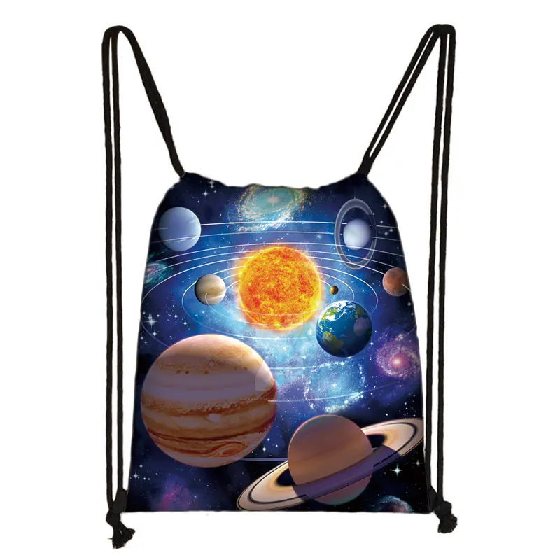 skdxk05 Galaxy / starry night print drawstring bag women travel bag fashion teenager girls canvas softback backpack female storage bag - Цвет: skdxk05