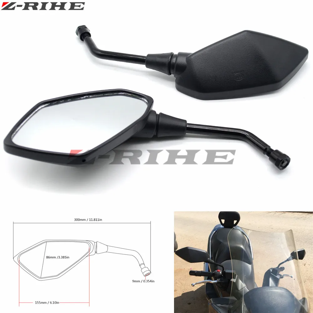 

black Universal 8mm 10mm Motorcycle Rearview Side mirror For Suzuki GSX-R GSXR 600 750 1000 K1 K2 K3 K4 K5 K6 K7 K8 honda yamaha
