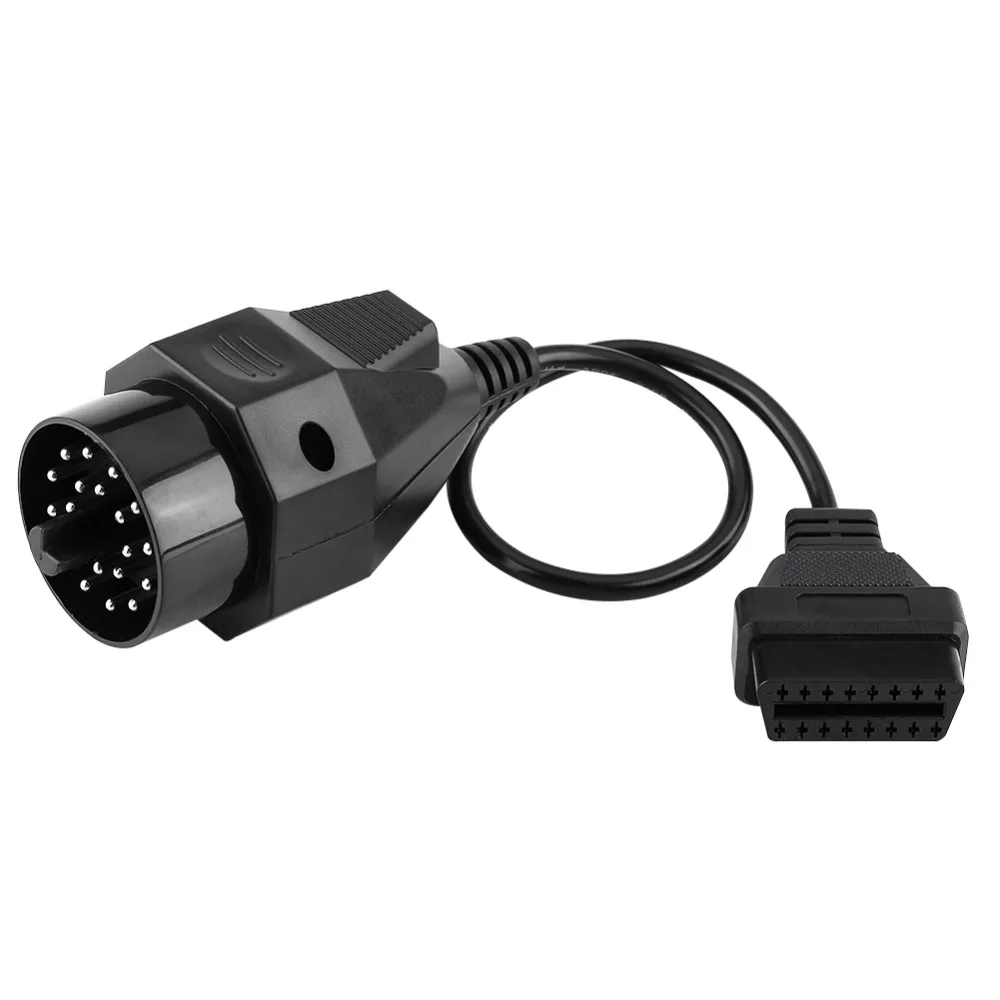 

20 Pin to 16 Pin OBD2 Adapter Connector Scanner Cable for BMW E36 E38 E39 E46 E53 X5 Z3 Black stable characteristic