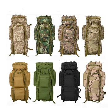 

80L Mountaineering Bag Outdoor Backpack 90L High-capacity Camping Army Color Sports Men Hiking Backpack