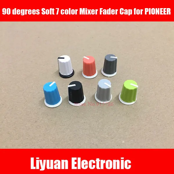28 шт. 90 градусов Мягкий 7 цветов микшер Fader Cap djm-700 800 850 900 2000 крышка потенциометра |
