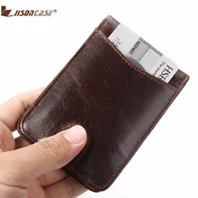 

Jisoncase Wallets PU Leather Bifold Money Wallet Quick Access To Card Pocket Vintage Uinsex Minimalist Purse