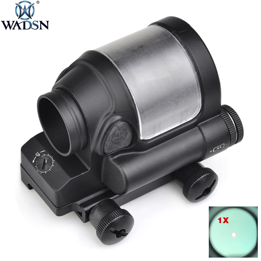 

WADSN Tactics Riflescope SRS Style 1x38 Red Dot (NO Solar Cell ) Hunting Airsoft Sight Rifle Scope with 20mm Mount AO3040