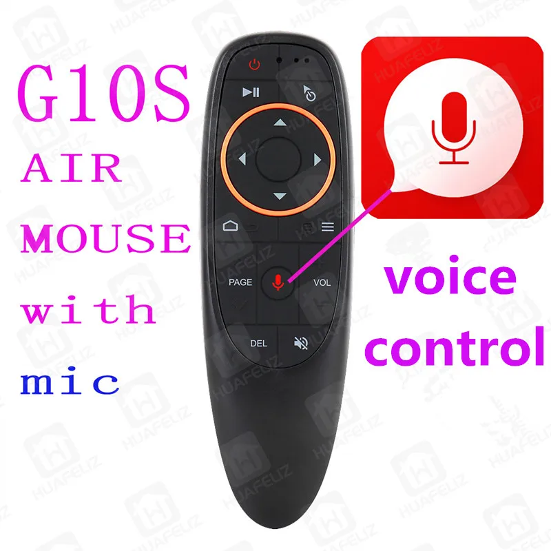 

G10S Air Mouse Voice Control Gyro Sensing Game Voice control 2.4GHz Wireless Smart Remote Control for Android TV BOX