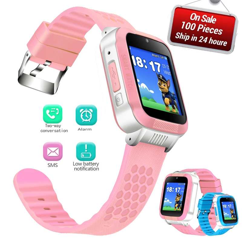 

GEJIAN Waterproof Children Smart Watch LED Screen Music Player Bluetooth Connection Support 2G SIM Card Call Kids Smartwatch