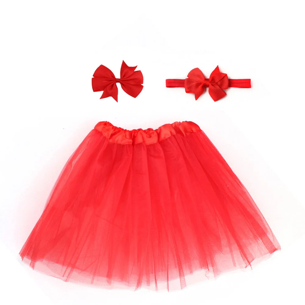 

2019 New Baby Girl Tulle Tutu Skirt and Headband Hair Clip Sets Newborn Photography Props Newborn Baby Birthday Gift 13 Colors