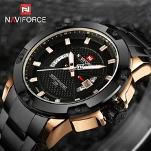 Naviforce Часы Для мужчин бренд класса люкс Полный Сталь армии Военное Дело Часы Для мужчин кварцевые Hour Clock человек часы наручные спортивные часы Relogio