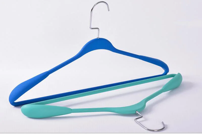 10 шт Роскошная Яркая розовая синяя пластиковая вешалка для одежды с широким