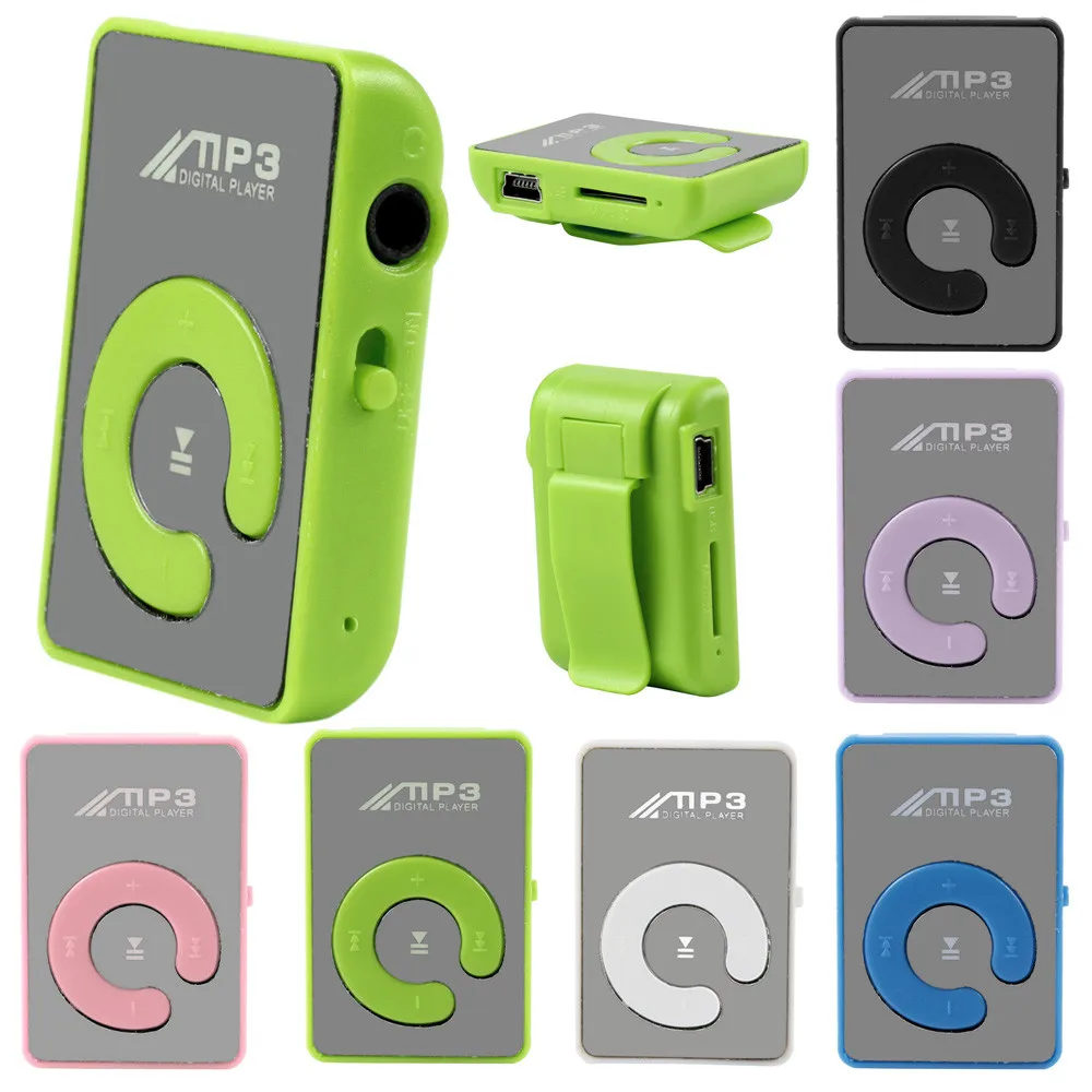 

Mini Clip Flower Pattern MP3 Player Music Media Support Micro SD TF Card simple delicacy and fashion