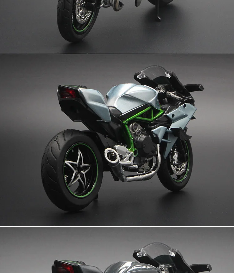 1:12 Kawasaki Ducati имитационная модель мотоцикла из сплава детская со звуком гладкая линия Игрушечная модель автомобиля