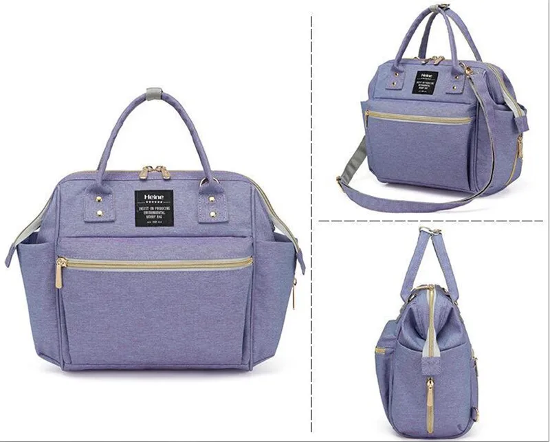 Hot Mom Outdoor Nappy Changing Diaper Bags Mother and Baby Tote Bags Multi-functional Shopping Fashion Handbag Messenger Bags 017