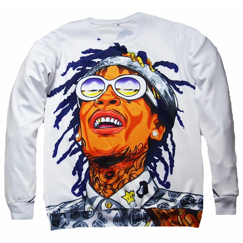 PLstar Космос Рэп звезда Wiz Khalifa 3d печати толстовка унисекс хип хоп спортивный костюм