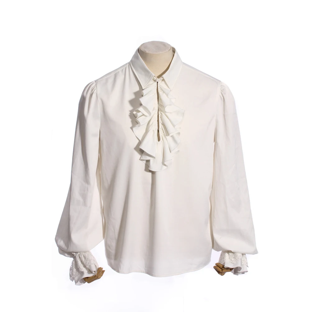 puffy white shirt mens