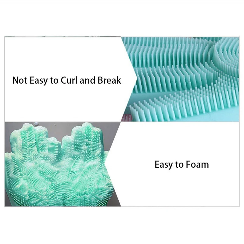  Silicone Brush Scrubber Gloves13