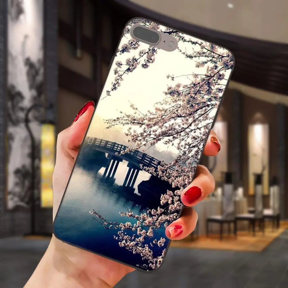 Мягкий чехол для Xiaomi Mi Mix Max Note 2 2S 3 5X 6 6X 8 9 SE A1 A2 Lite Play Pro F1 Cherry Japan Tokyo картины с