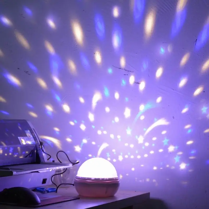 Us 12 62 22 Off Hot Starry Sky Projector Rotating 3 Modes Starlight Ceiling Lights Romantic Led Night Light Projection Lamp For Holiday Lighting In