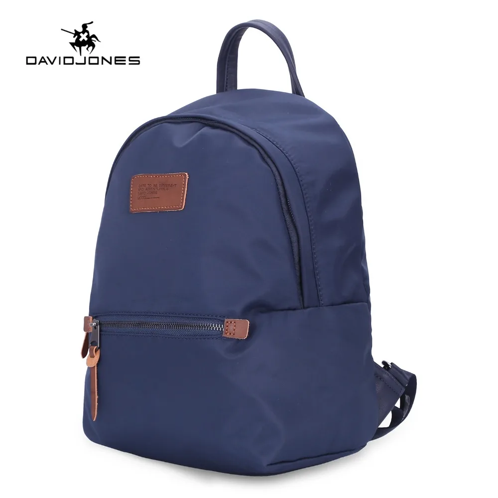 

DAVID JONES women backpacks nylon female shoulder bags big lady waterproof school bag girl softpack back pack drop shipping