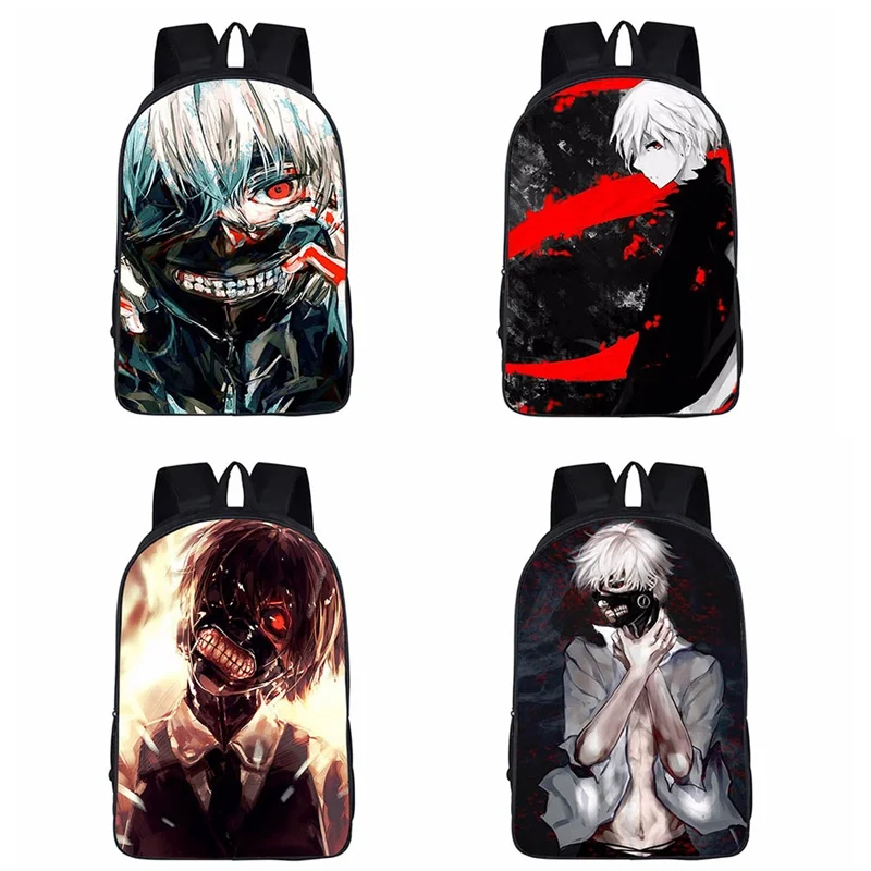 

Anime Tokyo Ghoul Backpack Student Backpacks Printing Cool School Student Bags For Kids Book Bag
