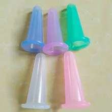 Забота о здоровье лица Силиконовый Массаж Китайский Набор вакуумных банок маленькая мини-чашка для глаз вакуумные чашки популярность