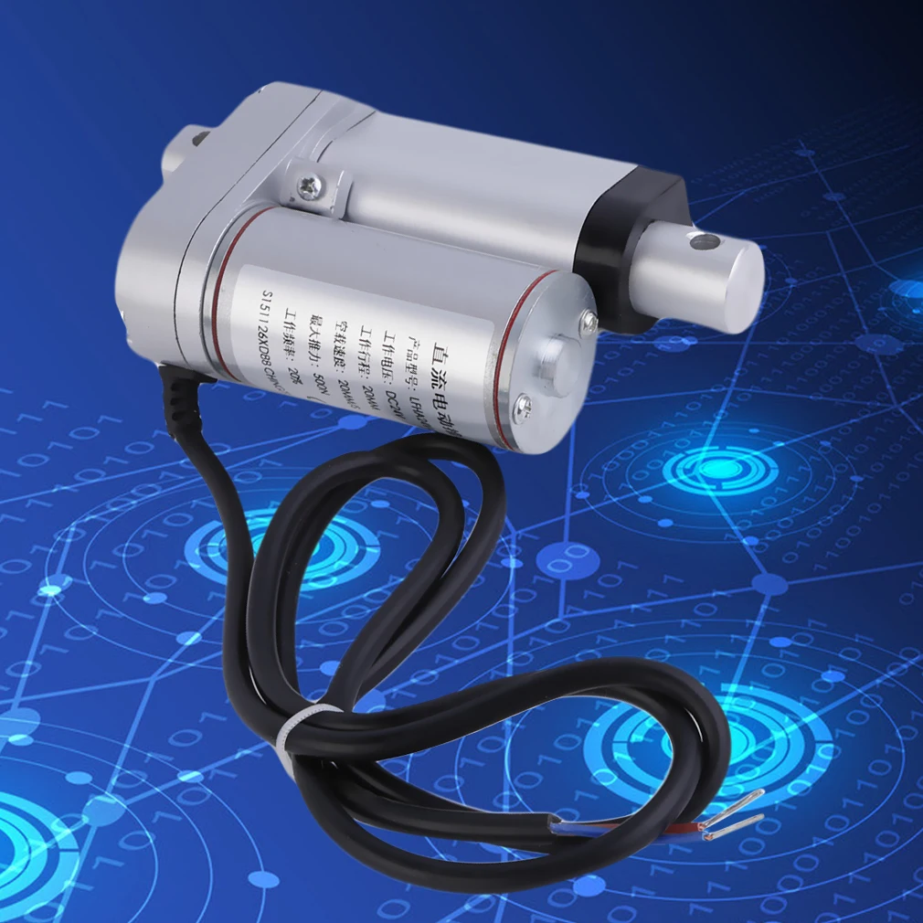 

No-Load Speed Electric Linear Actuator 24v DC Motor 50mm Stroke Linear Motion Controller Heavy Duty Lifter