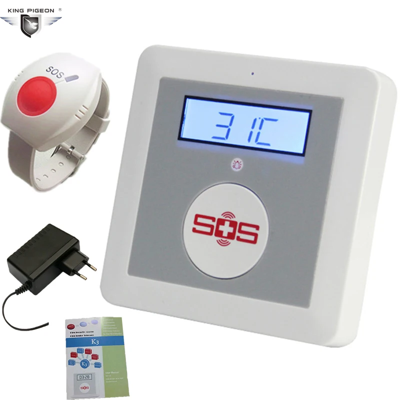 

KING PIGEON K3 GSM Security Home Alarm System Wireless Temperature Monitoring IOS Android APP SOS Panic Button Sensor Alarmes