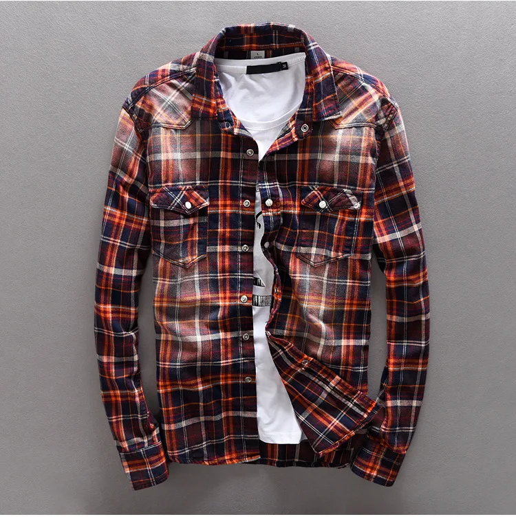 coffee spring autumn casual shirts men 