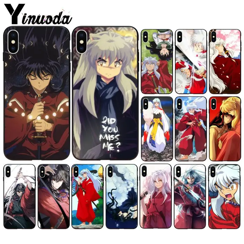 

Yinuoda inuyasha anime Pattern TPU Soft Phone Accessories Cell Phone Case for iPhone 5 5Sx 6 7 7plus 8 8Plus X XS MAX XR