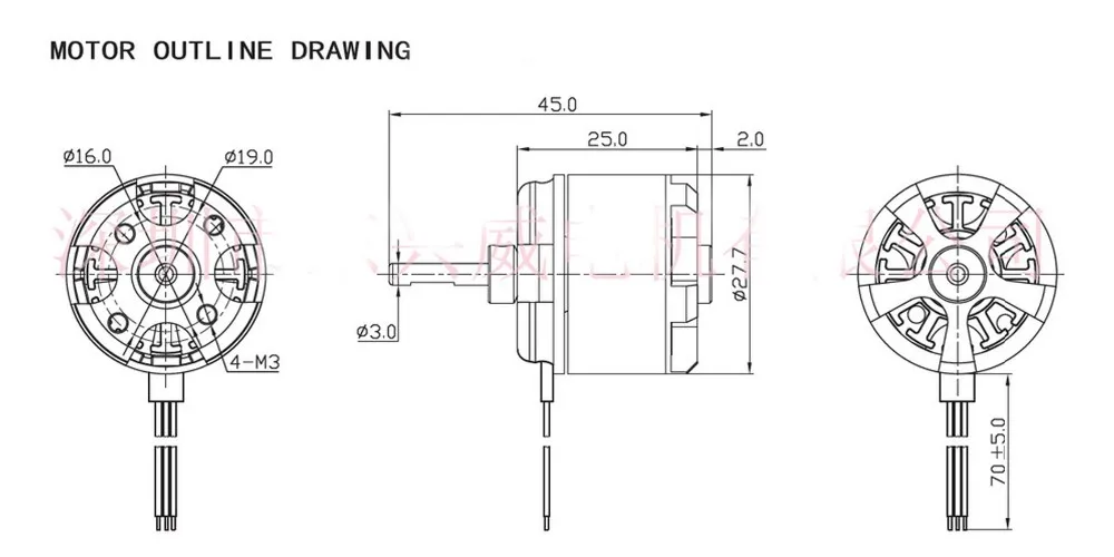 1000KV об/мин 11.1 В lipo сотовый 2-4 S F2212-1000KV бесщеточный двигатель постоянного тока для четырех колесах драйвер Аэрофотоснимок