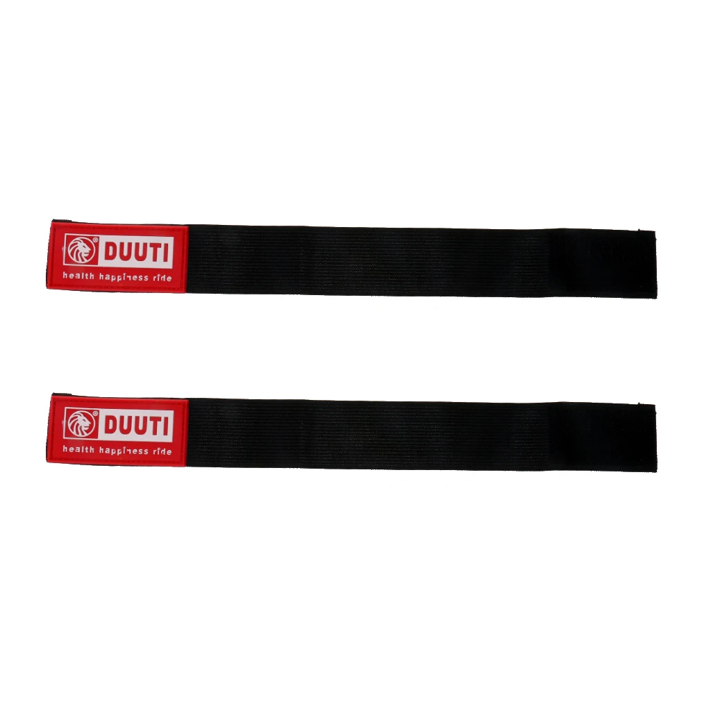 2 Pairs Elastic Bicycle Bike Leg Pants Band Belt Safety Bind Pant Leg Bands Clip Strap Rubber Strap Bandage Gaiter   