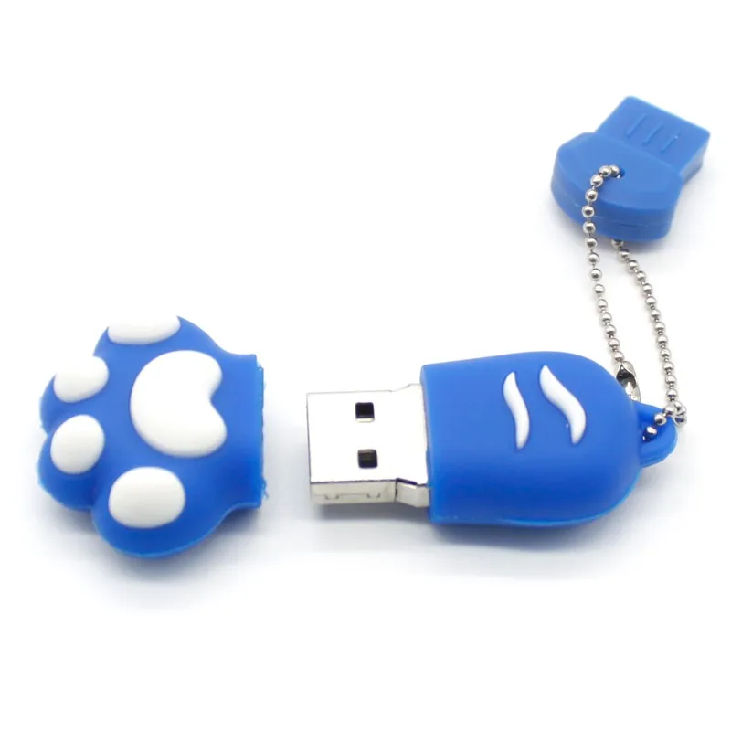 Memoia stick USB 2,0 Съемная USB флешка маленькая usb флешка флеш-накопитель кошачья лапа ручка привод 4g 16 gb 32 gb Забавный U диск