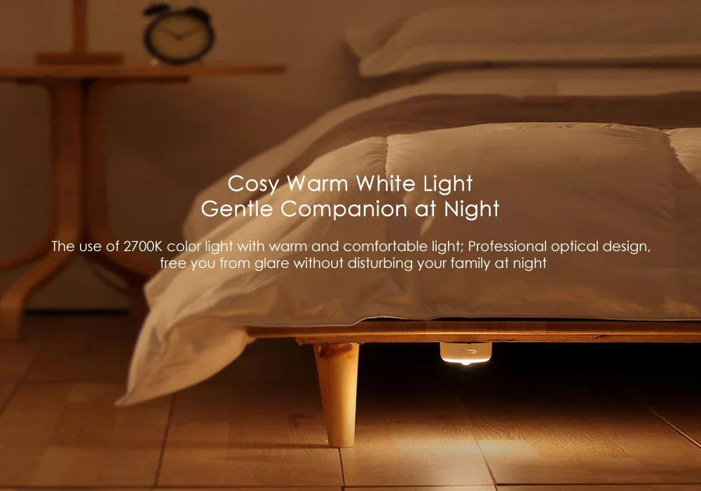 Xiaomi Yee светильник, светодиодный светильник, питание от Usb, маленький Ночной светильник, светочувствительный и инфракрасный датчик, ночной Светильник для умного дома